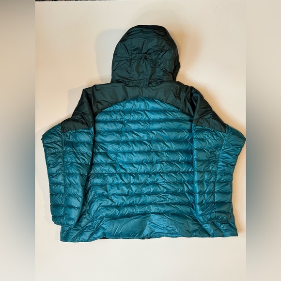 Outdoor Research Helium Teal Hooded Down Jacket - Picture 2 of 6